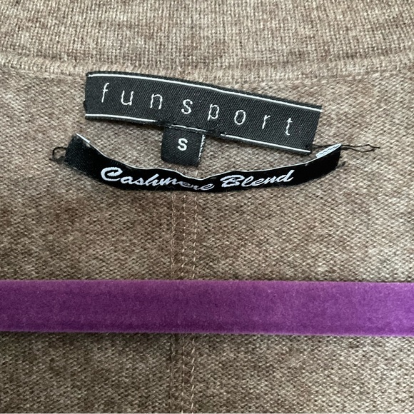 Funsport Merino and Cashmere Blend Longline Cardigan - Picture 3 of 7